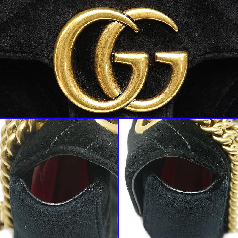 GUCCI（グッチ） GUCCI GGマーモント チェーンショルダーバッグ 446744