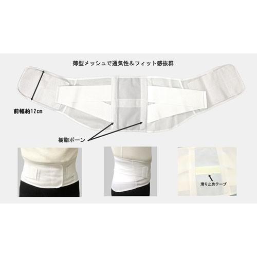 腰痛ベルト 夏用 薄いコルセット サポートベルト 人気の白い薄型