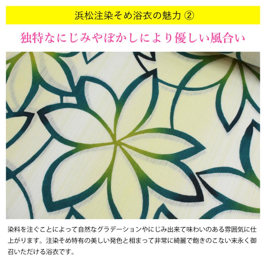 浴衣 反物 レディース 本染め 浜松注染 綿麻 虹 カラフル 日本製