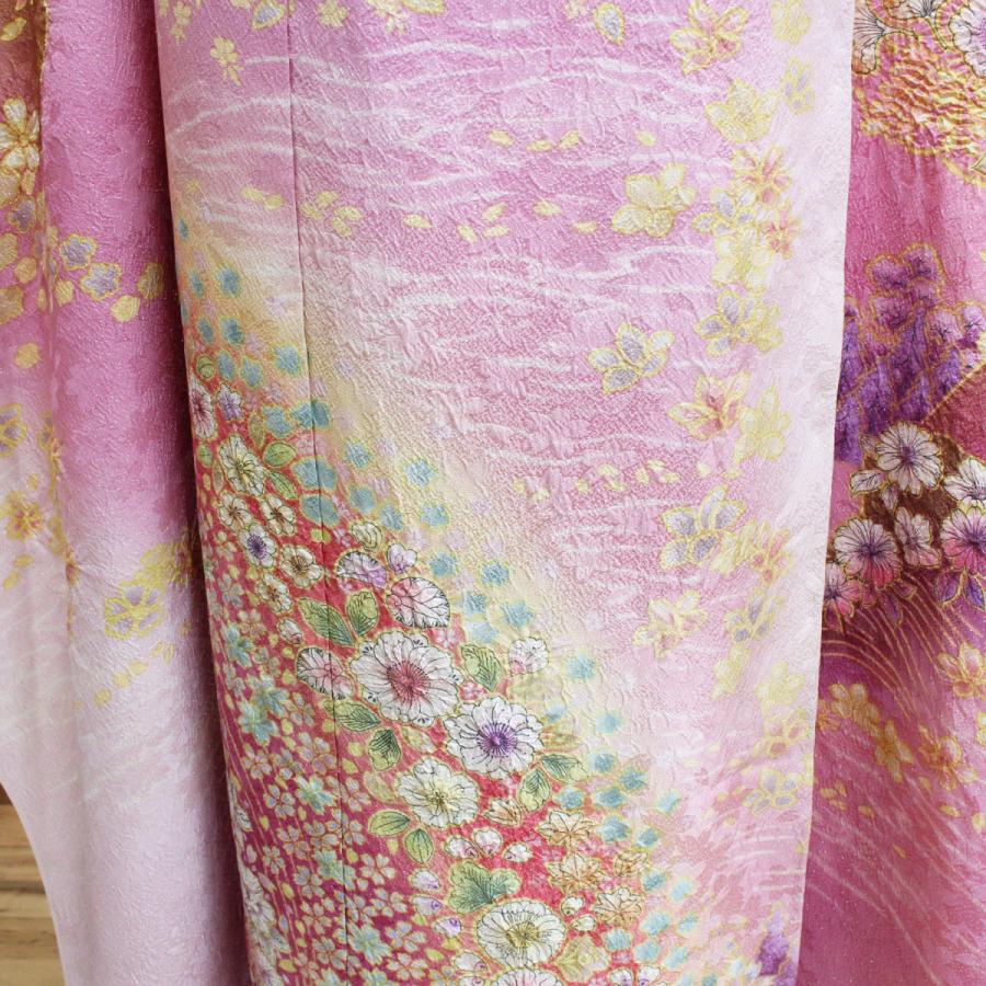 振袖 正絹 新品 仮絵羽 生地 単品 未仕立て品 成人式 結婚式などに