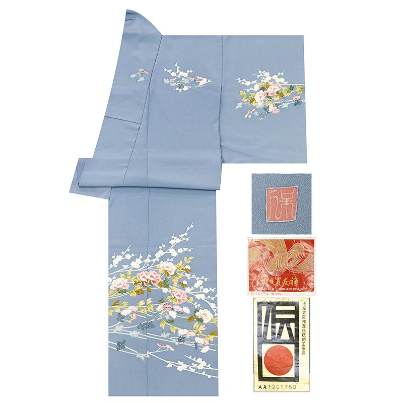 記念感謝祭【仕立無料】本加賀友禅手描美術「単衣専科」特撰付下訪問着