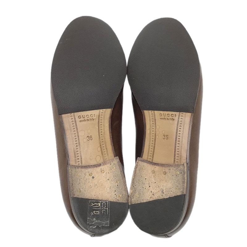 GUCCI グッチ ヨルダーン ホースビット ローファー ブラウン レザー