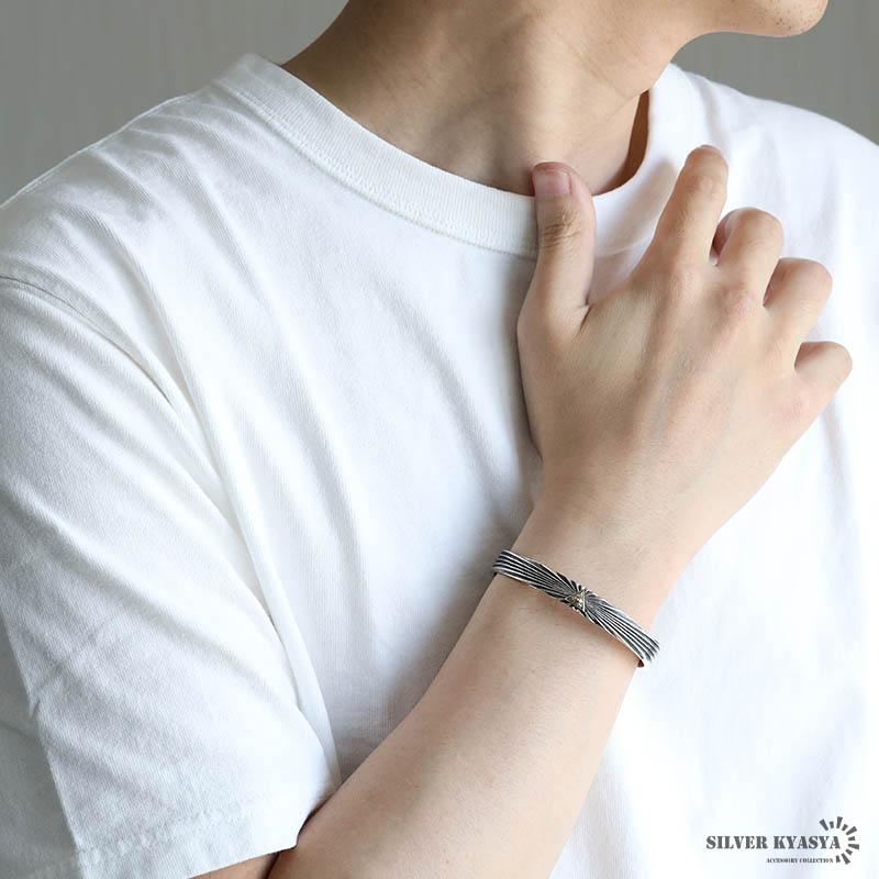 シルバー925 フリーメイソンバングル メンズ 腕輪 シルバーバングル