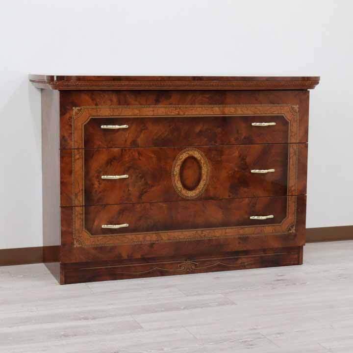 サルタレッリ アマルフィ ワイドチェスト 121cm幅 3段 シングル