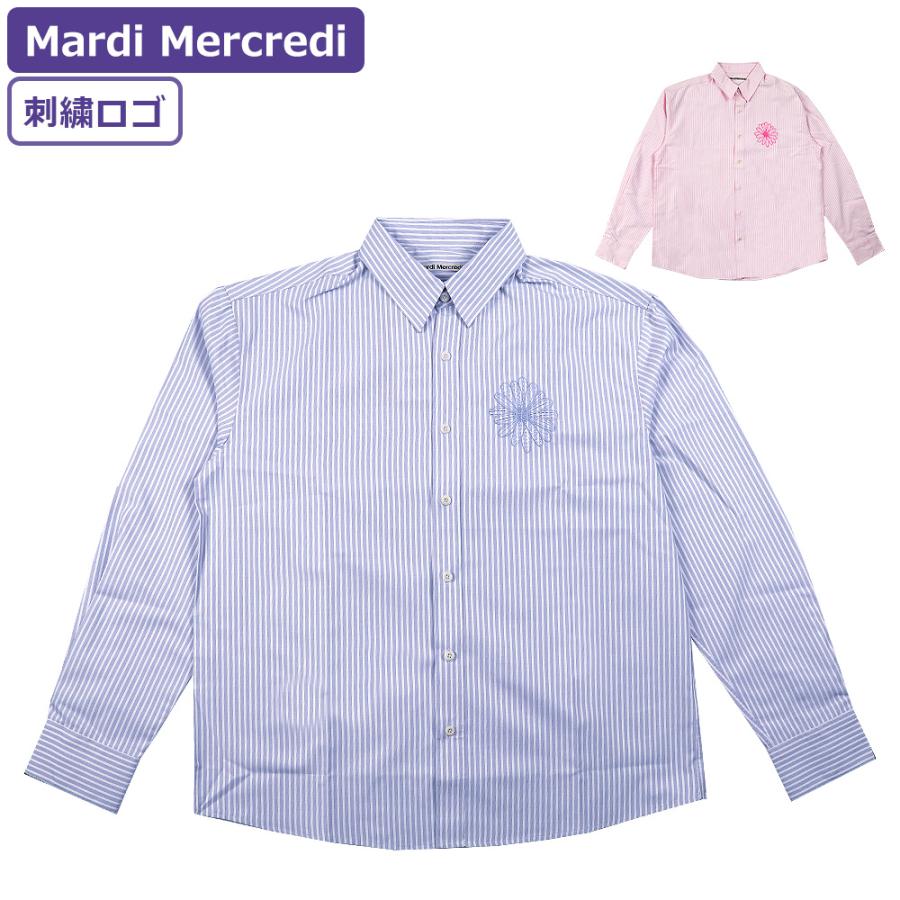 Mardi Mercredi（マルディメクルディ） シャツ COTTON SHIRT STRIPE