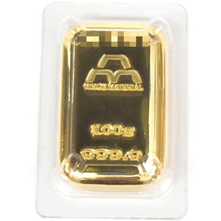 新品】純金 インゴット 日本マテリアル ゴールドバー 100g 24金 金塊