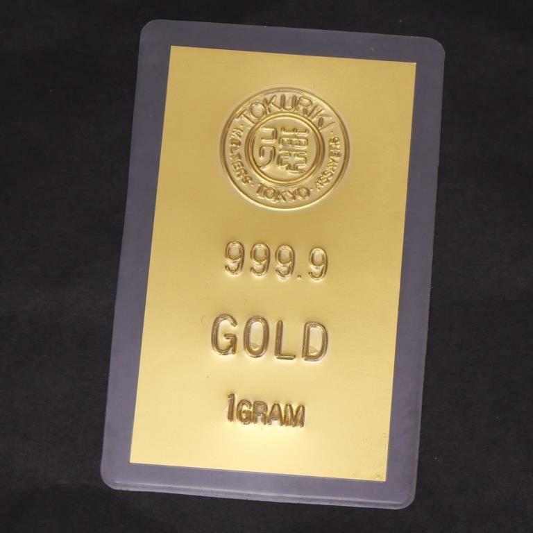 徳力本店 純金 インゴットカード 24金 ingot 1g(63397) : 堀田商事