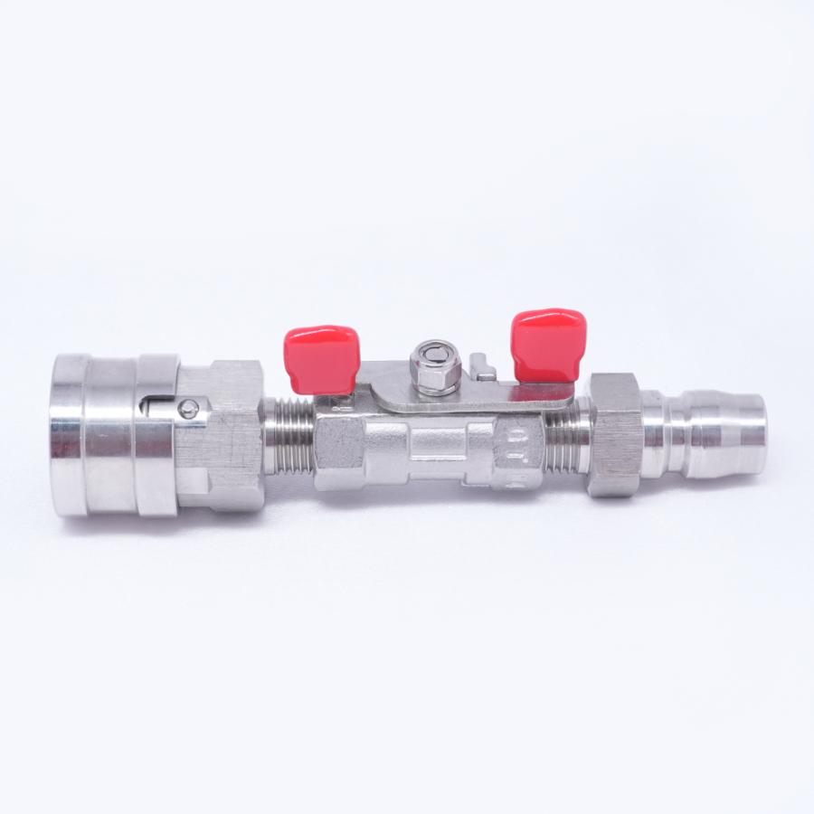 3/8カプラ付 蝶ハンドルボールバルブ ステンレス製 : ホース屋 ヤフー