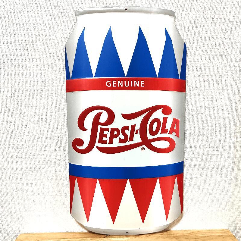 PEPSI（ペプシ） ブリキ看板 アンティーク 缶 ガレージ ブルー