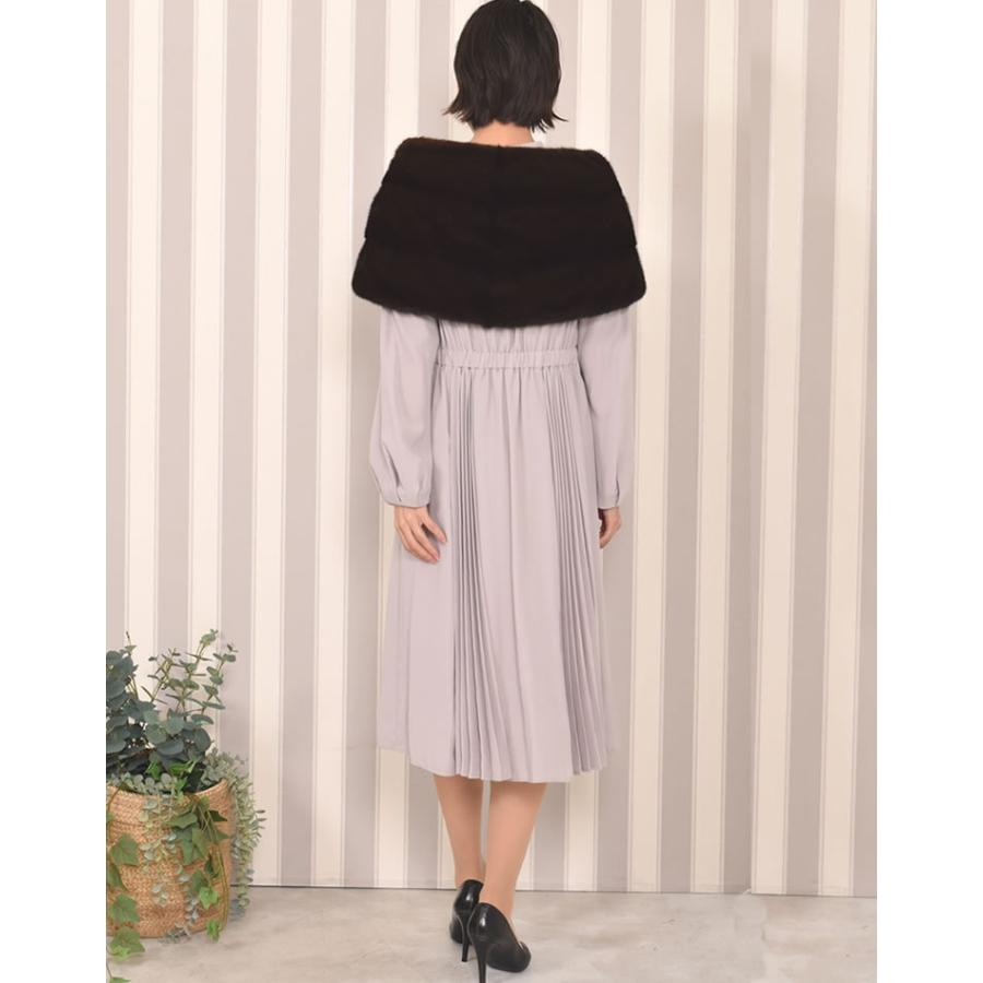 爆買 SAGA マホガニー ミンク ケープ ファーコート ファー ミンク