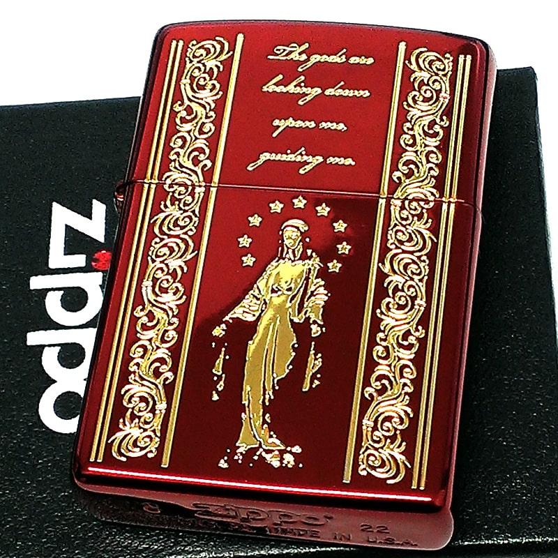 ZIPPO（ジッポー） ライター マリア ジッポ レッド＆ゴールド AveMaria