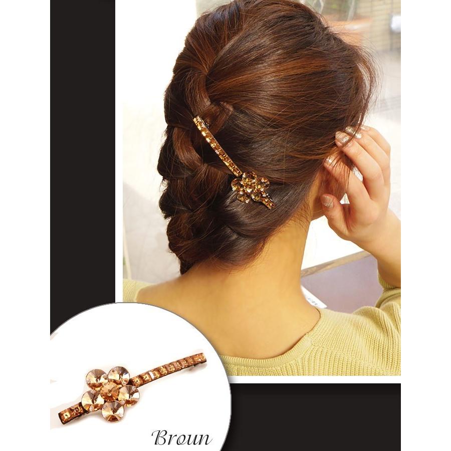 リトルムーン（Littlemoon） 送料無料 バレッタ スワロフスキー ビーズ