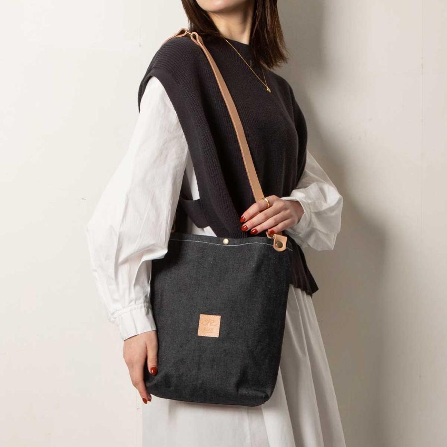 Hallelujah（ハレルヤ） 岡山デニム ショルダーバッグ 栃木レザー 国産