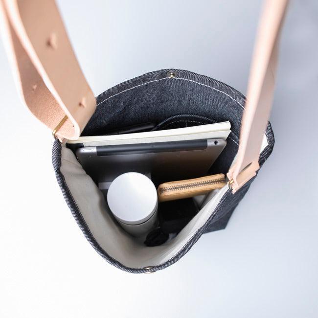 Hallelujah（ハレルヤ） 岡山デニム ショルダーバッグ 栃木レザー 国産