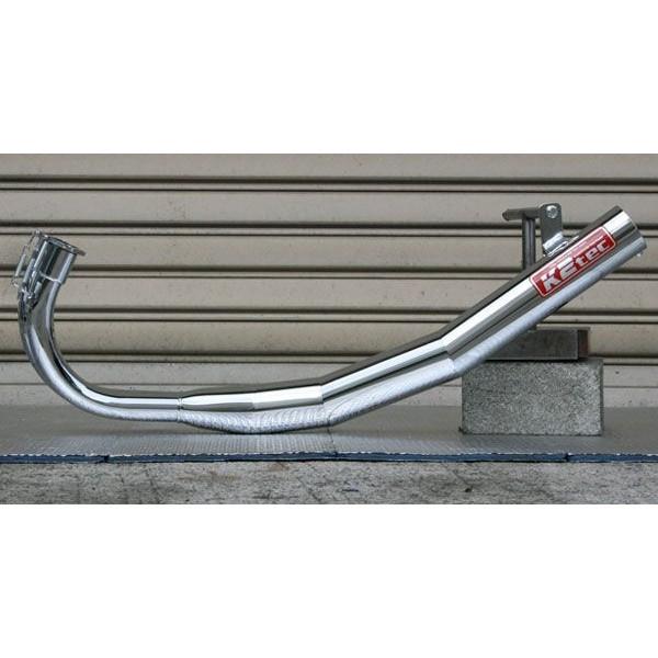 RZ250 ストレート集合メッキ 左だし スチール製（クロームメッキ） K2