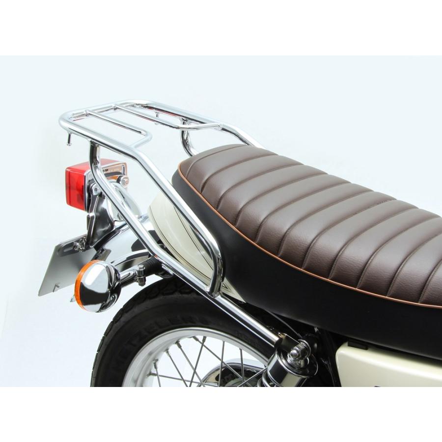 SR400 リアキャリア クロームメッキ HURRICANE（ハリケーン） : バイク