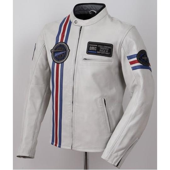 DEGNER（デグナー） 21SJ-2 レザートリコロールジャケット ホワイト M