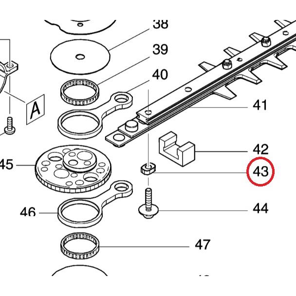 マキタ（makita） 部品 MUN501用 スリーブ5（図番43）257439-0 1個入り