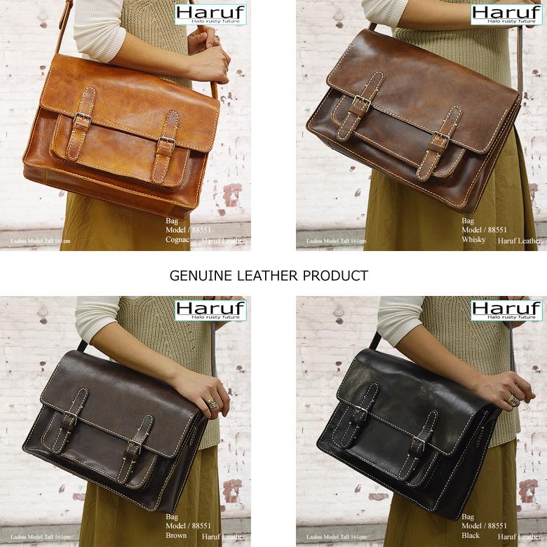 Haruf（ハルフ） ショルダーバッグ 斜めがけバッグ メンズ 本革 レザー