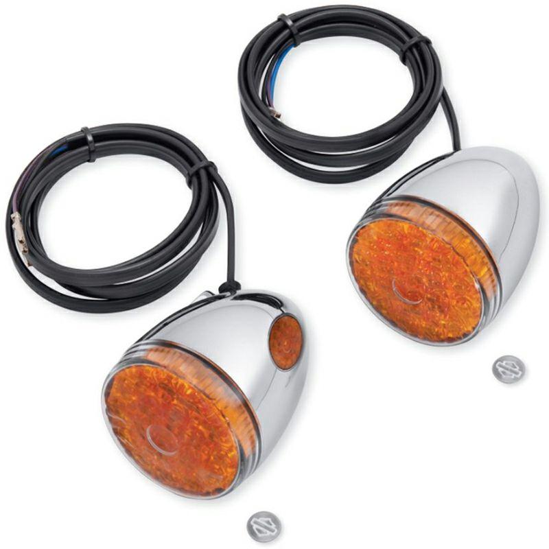 ハーレー純正 LED・ブレット・ウインカー アンバーカラー 左右ペア