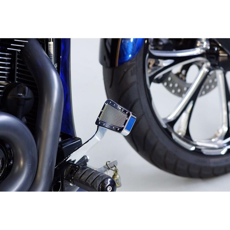 M8ソフテイル ブレイクアウト ワイドブレーキペダル (クローム) ノイズ