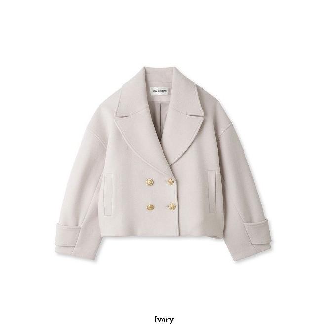 LILY BROWN（リリーブラウン） ダブルボタンショートコート 23秋冬