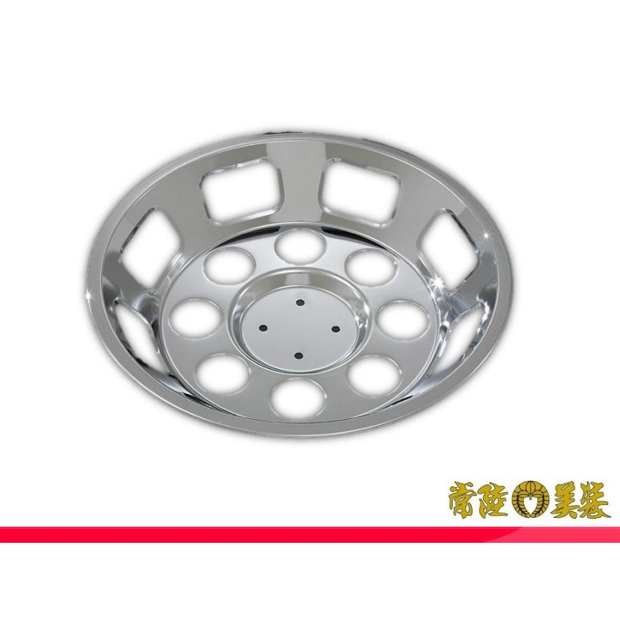 ATS メッキホイールカバー大型リヤ用（22.5インチ8穴）2枚組 日野用