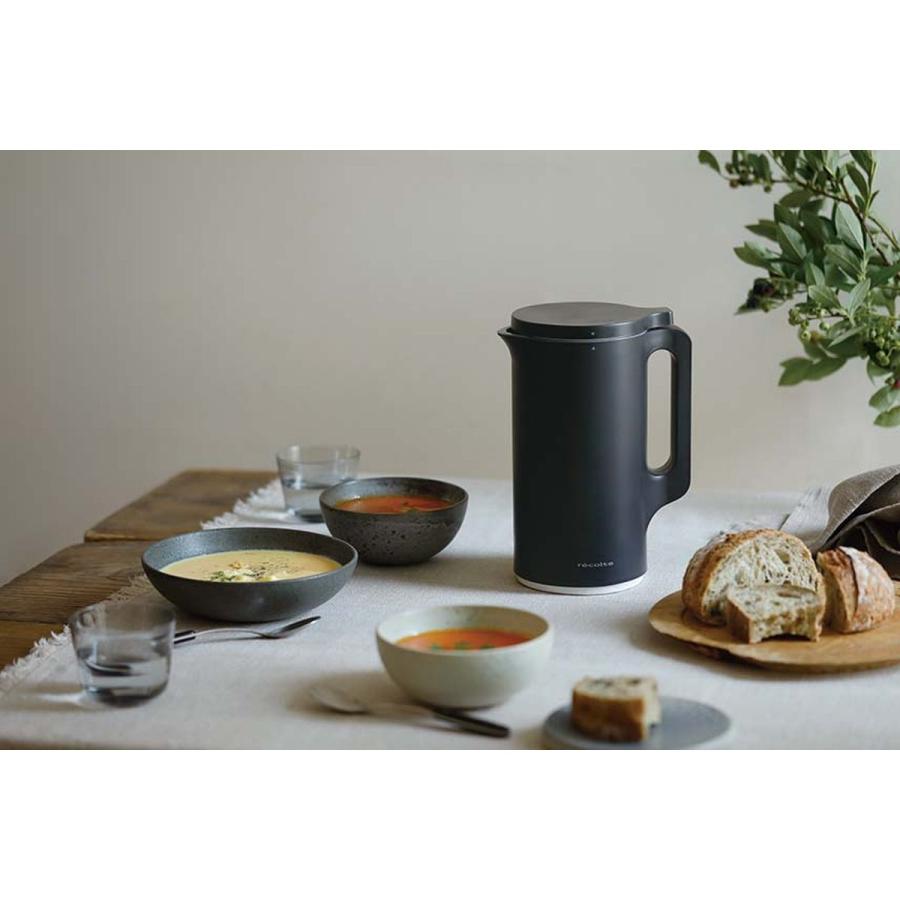 recolte（レコルト） 自動調理ポット ブラック 豆乳メーカー スープ