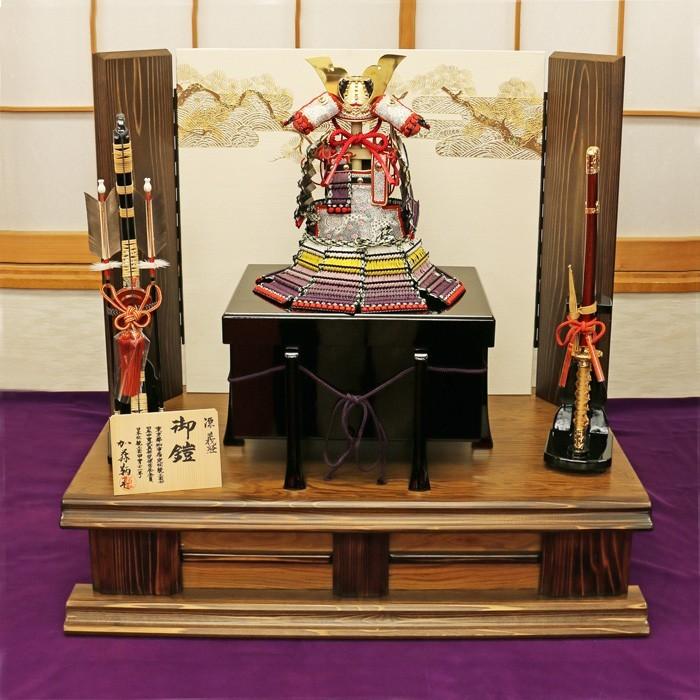 ひなせい 五月人形 鎧飾り / 1/4 源義経 加藤鞆美 奉納 鎧 2