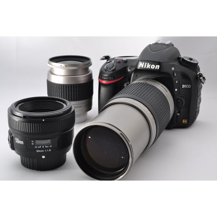 ニコン（Nikon） D600 単焦点＆標準＆超望遠トリプルレンズセット SD