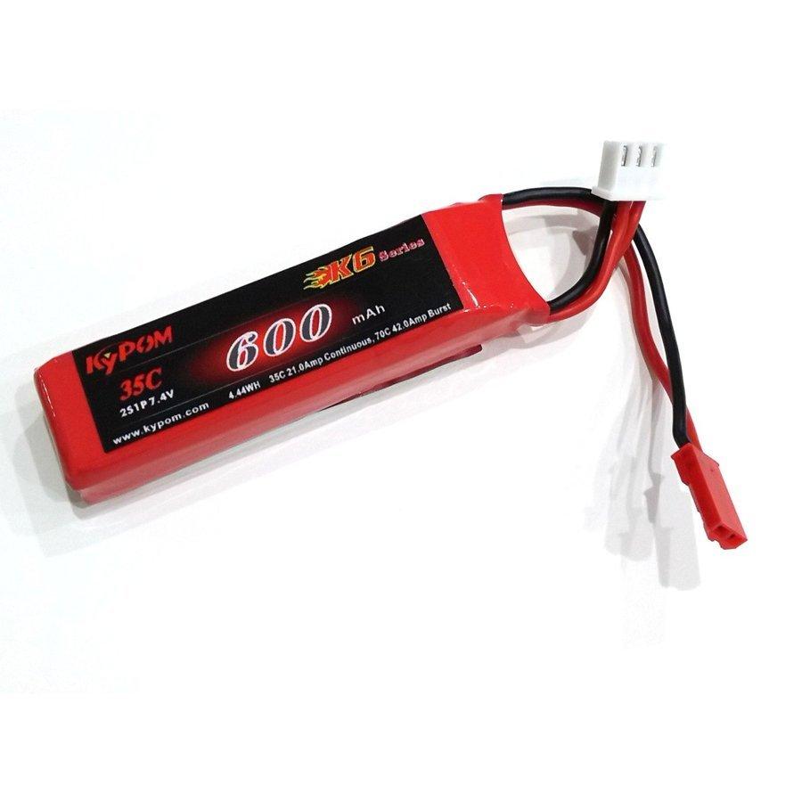 Kypom K6 7.4V 600mAh 35C70C リポ バッテリー☆ホビーショップ青空