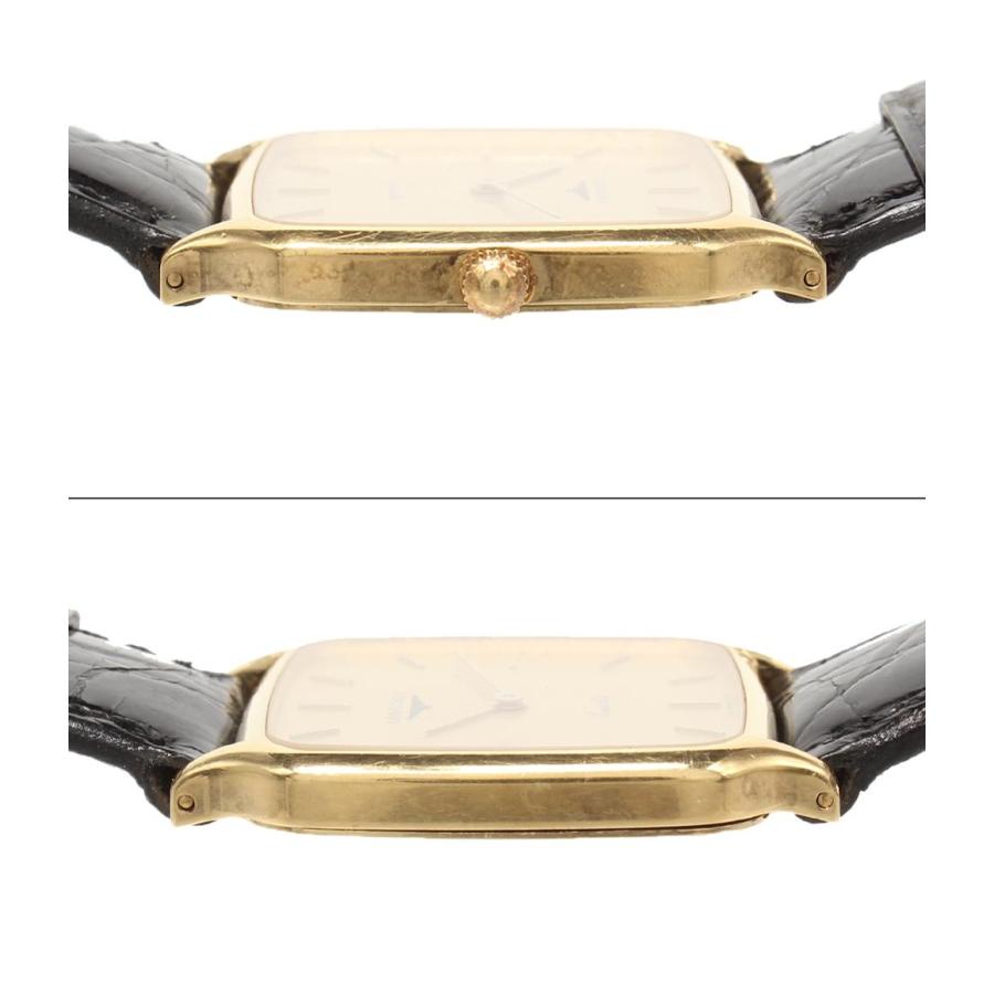 ロンジン 腕時計 スクエア 18K クオーツ ゴールド メンズ LONGINES