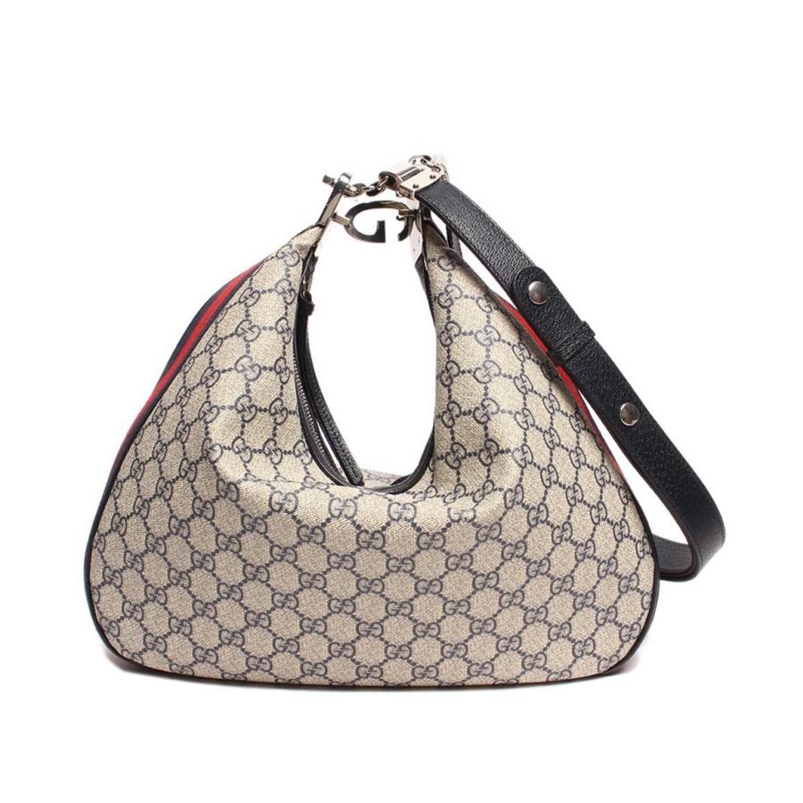 グッチ ショルダーバッグ シルバー金具 アタッシェ ミディアム GG