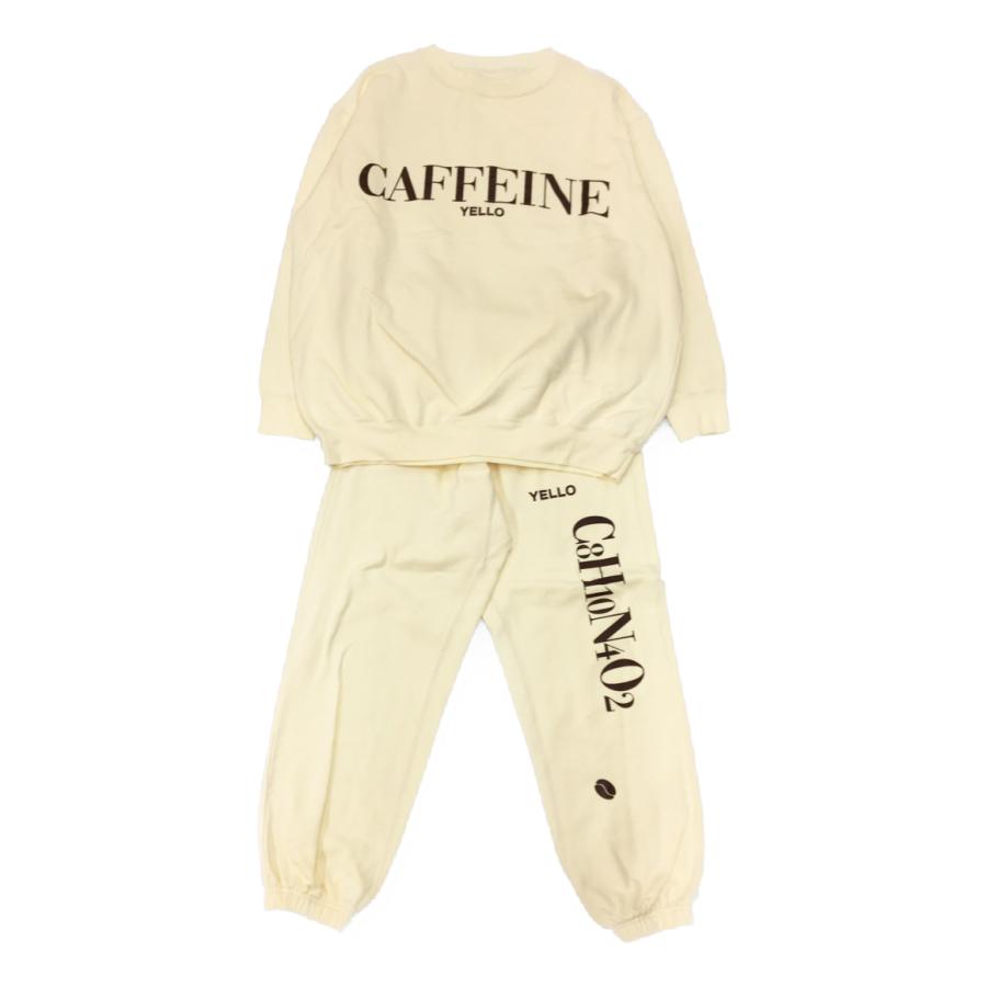 イエロ スウェット セットアップ アイボリー 星あや 20AW レディース