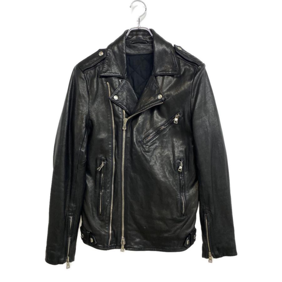 BALMAIN（バルマン） ライダースジャケット ラムレザー BLK メンズ