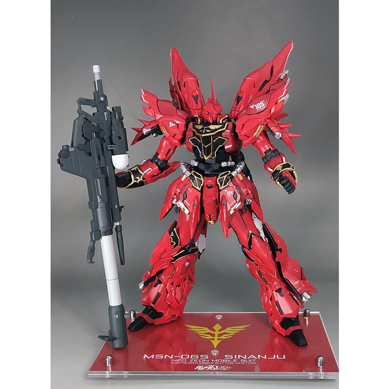 注文販売【MG 1/100 MSN-06S Sinanju シナンジュ 改修塗装済完成品