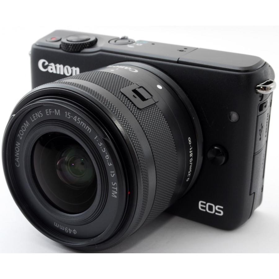 EOS キヤノン ミラーレス CANON M10 レンズキット ブラック 中古 Wi-Fi