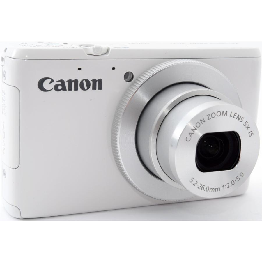 PowerShot キヤノン コンデジ CANON S200 ホワイト 中古 新品SDカード