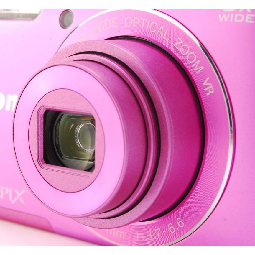 COOLPIX S ニコン Nikon コンデジ S3700 ピンク Wi-Fi搭載 中古 SD