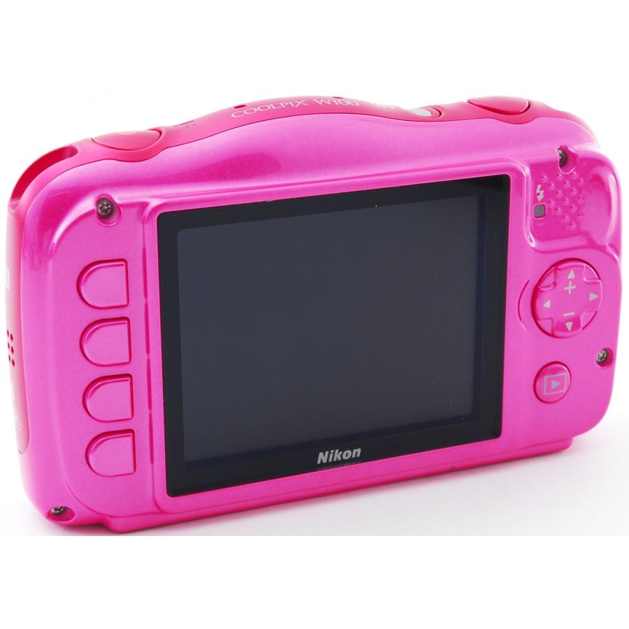 COOLPIX W ニコン コンデジ Nikon W100 ピンク 中古 Wi-Fi