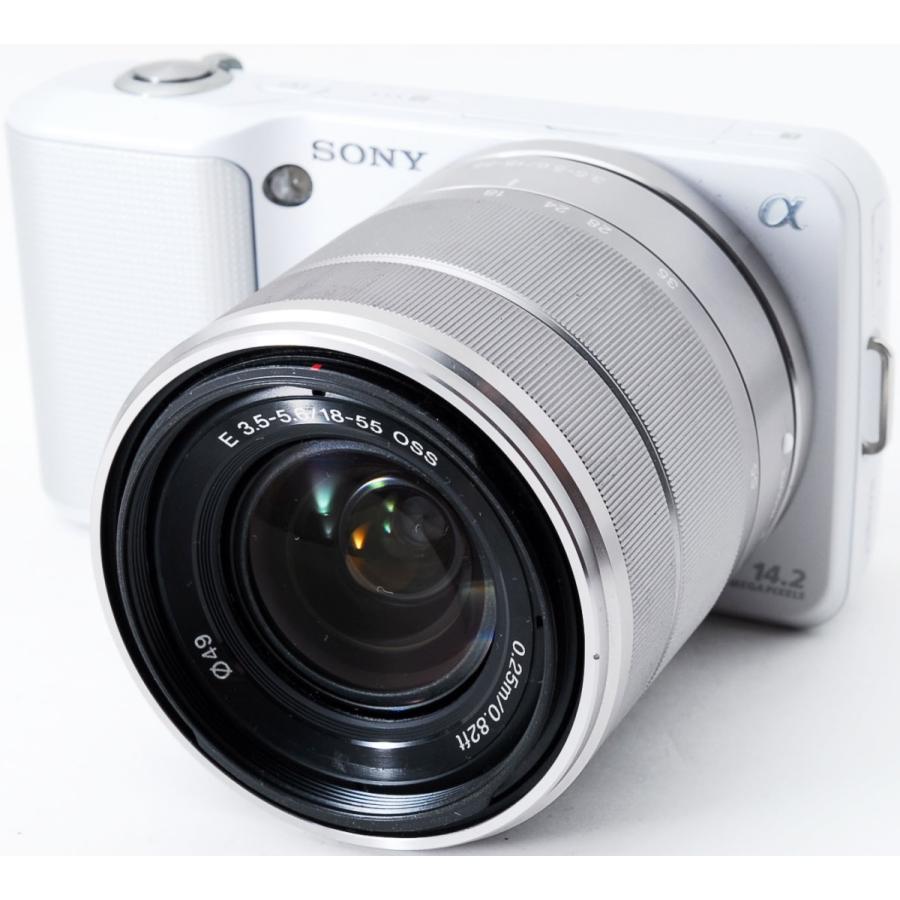 NEX ソニー ミラーレス SONY α NEX-3 ズームレンズキット ホワイト