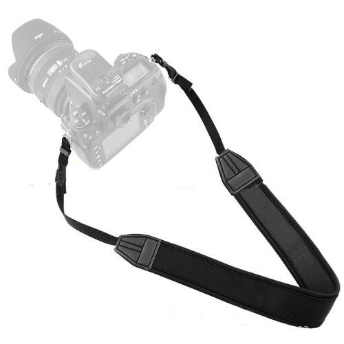 カメラストラップ 一眼レフ ミラーレス シンプル 黒 Canon Nikon