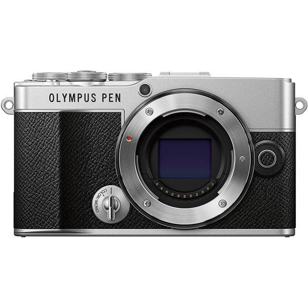OLYMPUS PEN オリンパス E-P7 ボディ シルバー + 望遠ズームレンズ