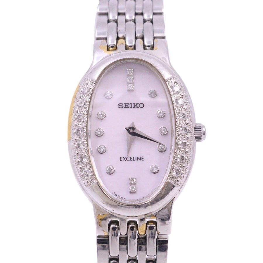 Exceline SEIKO セイコー エクセリーヌ クォーツ レディース 腕時計