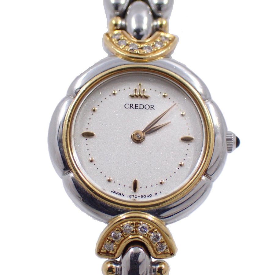 CREDOR SEIKO セイコー クレドール 18KT/SS ラグダイヤ クォーツ