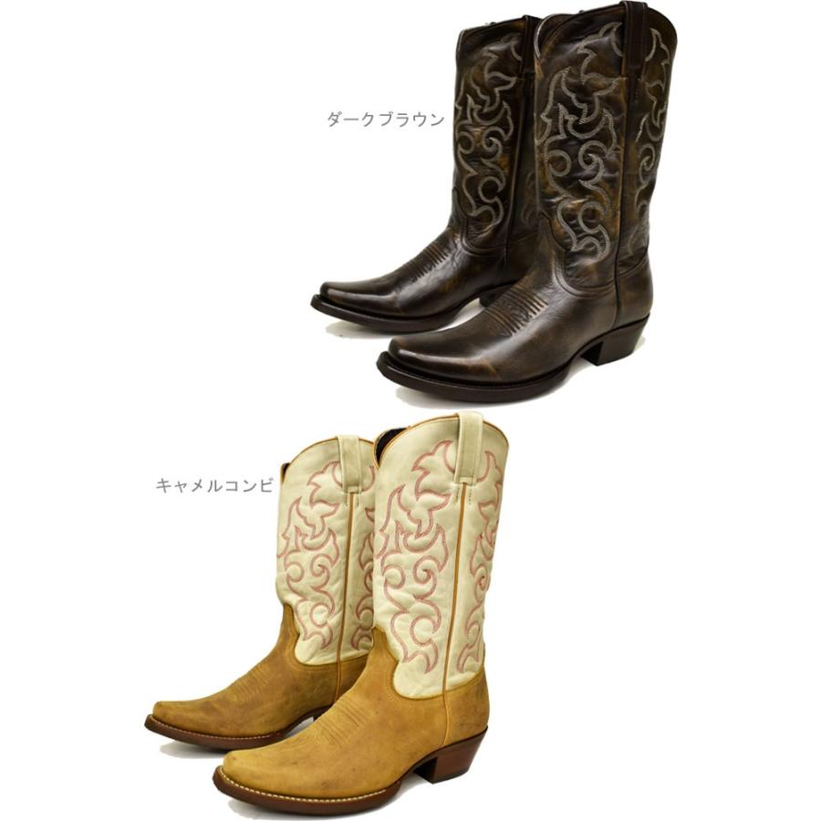 カボルカ ウエスタンブーツ Caborca 本革 レザー刺繍 ロング メキシコ