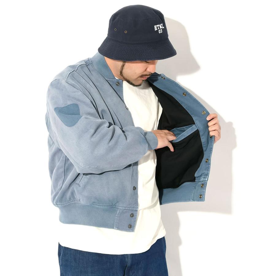 STUSSY（ステューシー） ジャケット メンズ Ghost Logo Canvas Varsity