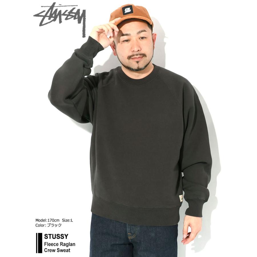 STUSSY（ステューシー） トレーナー メンズ Fleece Raglan ( stussy