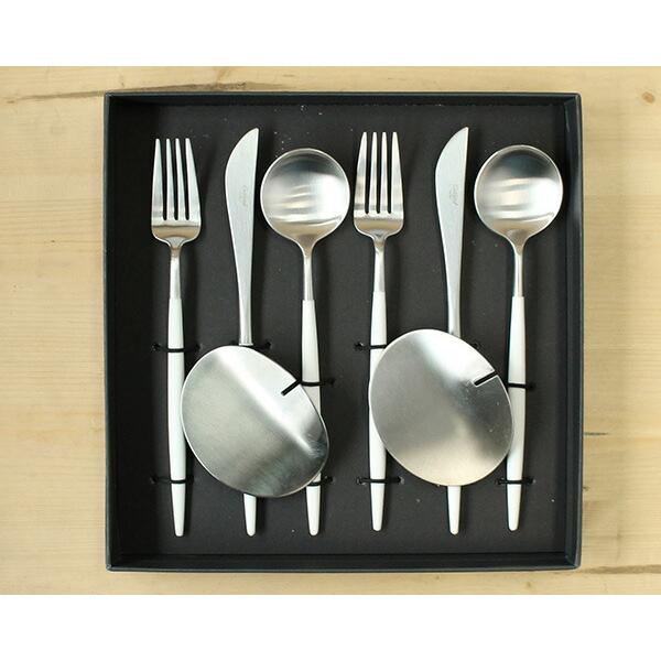 Cutipol（クチポール） ゴア ホワイト ディナーセット + カトラリー