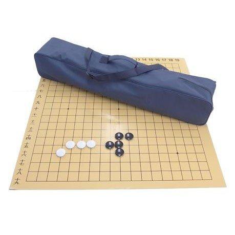 囲碁セット 携帯用バッグ付 解説マグネット19路碁盤セット（囲碁塾